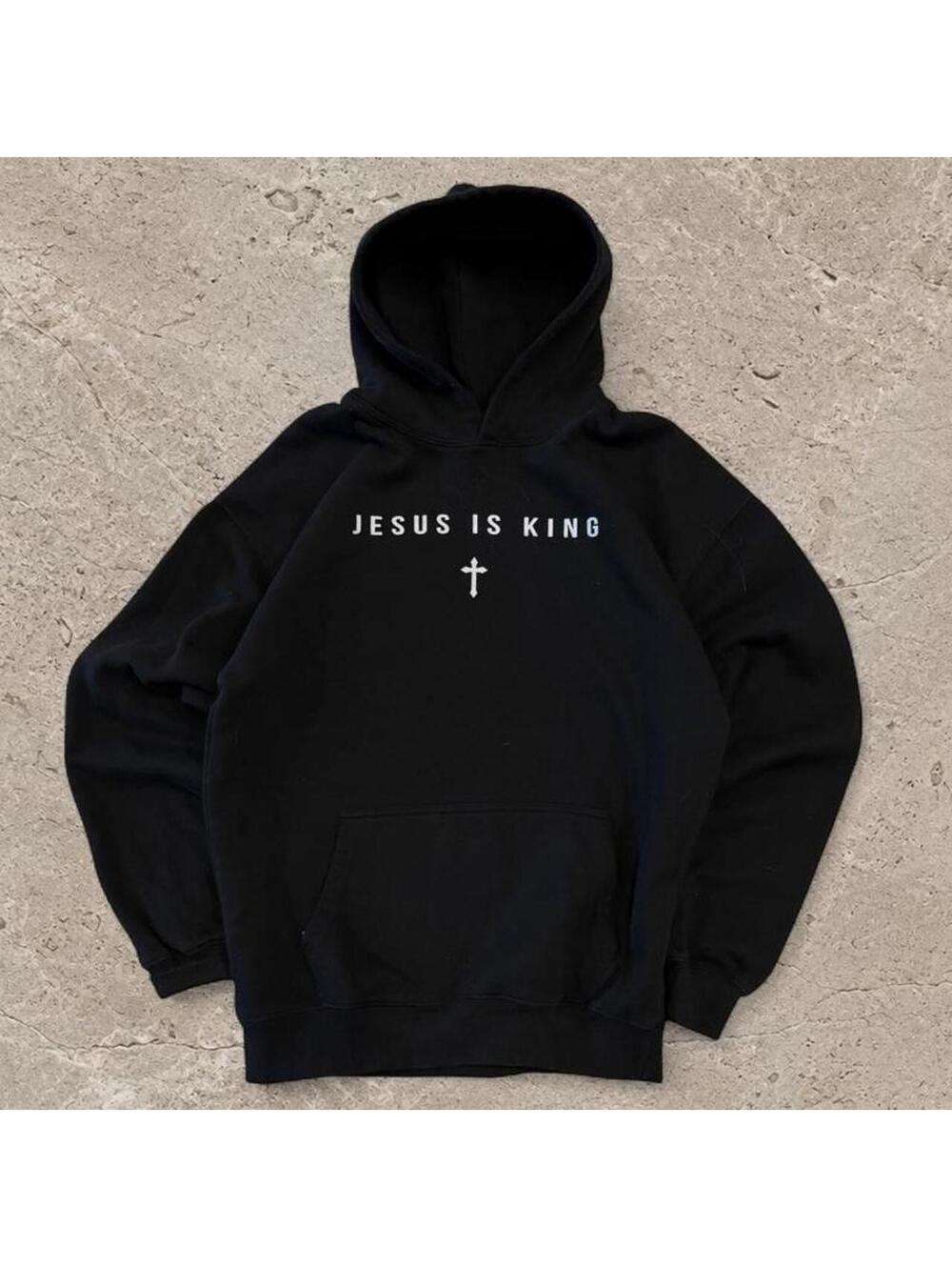 Fire simple Jesus is king Jesus hoodie.